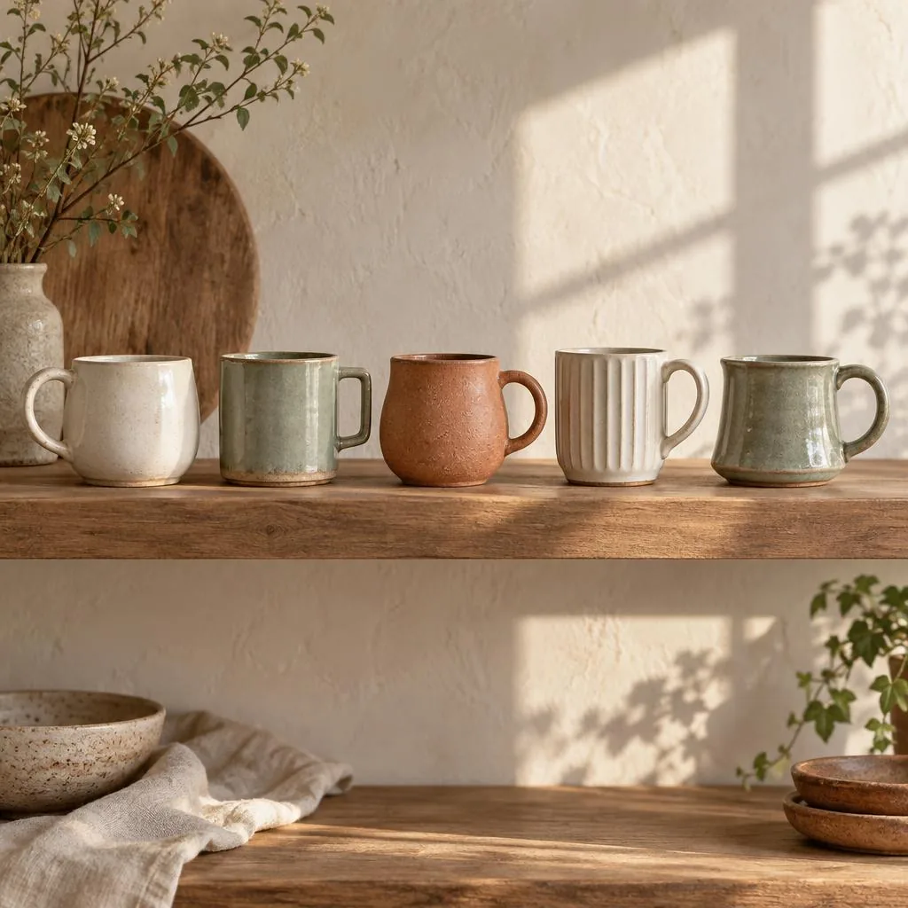 Ceramic mugs and cups