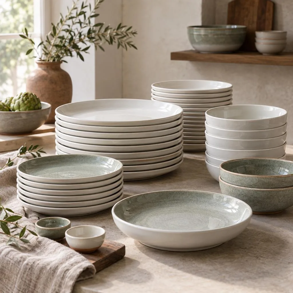 Reinforced porcelain hotel plates